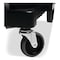 Rubbermaid Commercial Executive Janitorial Cleaning Cart, Plastic, 4 Shelves, 1 Bin, 21.75" x 46" x 38.38", Black 1861430 - alternate 8